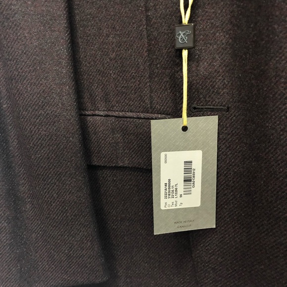 Canali Sport Coat plum 56L - Picture 3 of 8